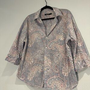 Lauren‎ Ralph Lauren Pajama Tunic Paisley Blue